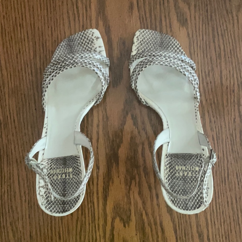 Stuart Weitzman snakeskin heel